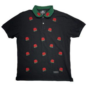 Damati Mini Roses Pique Polo (XL)